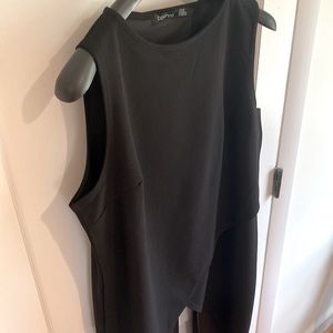 Multi-length top with open back